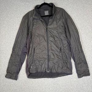 Icebreaker Men's Size Large Pure Merino Wool Black Full Zip Up Jacket Coat